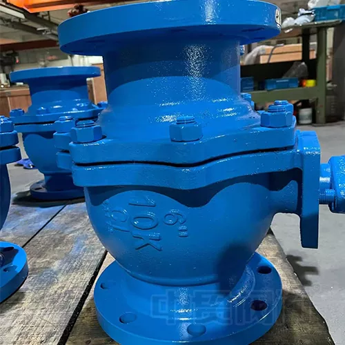 Injap bola jenis flange besi tuang